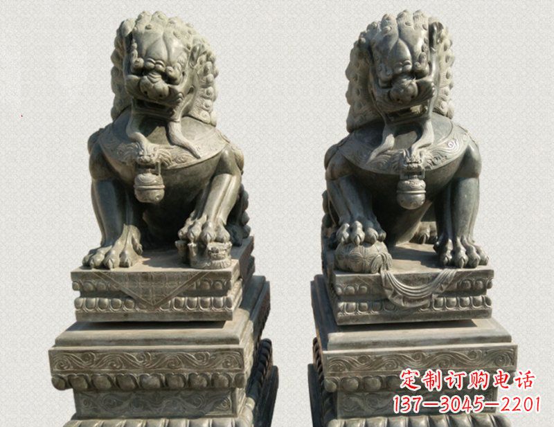 湖南狮子雕塑象征王者风范