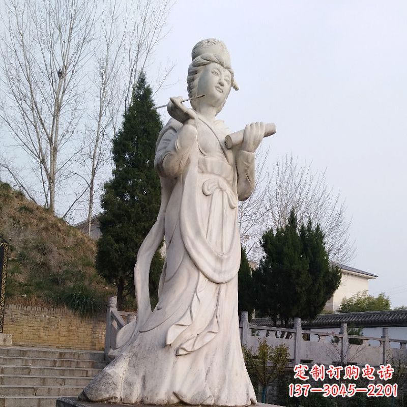 湖南蔡文姬石雕塑像-景区园林古代著名人物才女文学家雕塑