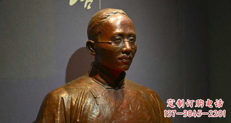湖南蔡元培名人胸像铜雕