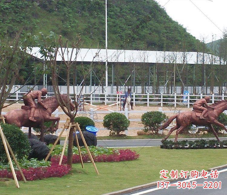 湖南草原动物马铜雕摆件 (2)