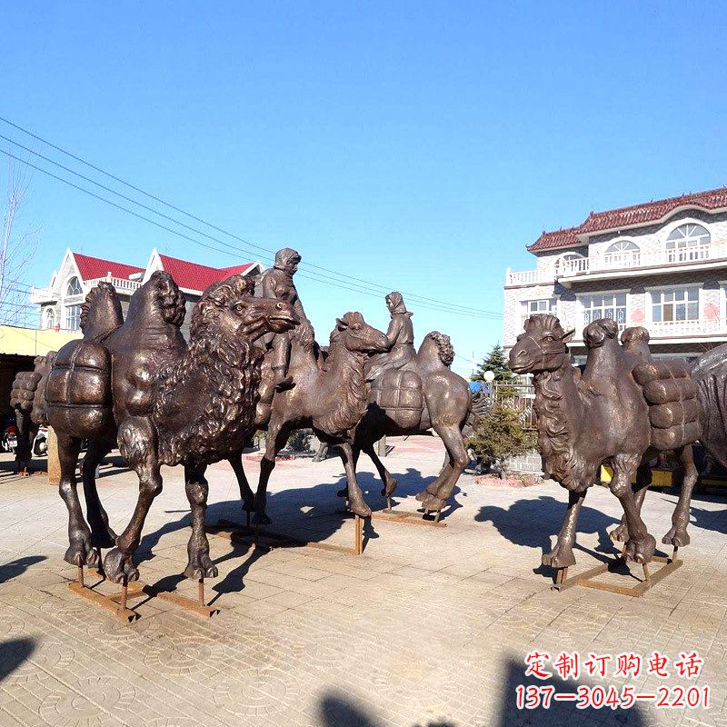 湖南茶马古道骆驼队情景雕塑