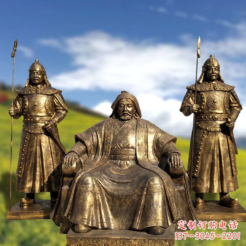 湖南成吉思汗一座永恒的纪念雕塑
