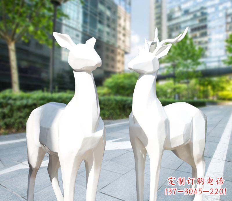 湖南城市不锈钢块面动物鹿