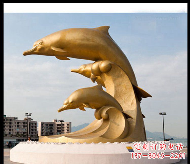 湖南海豚雕塑——美丽的城市标志