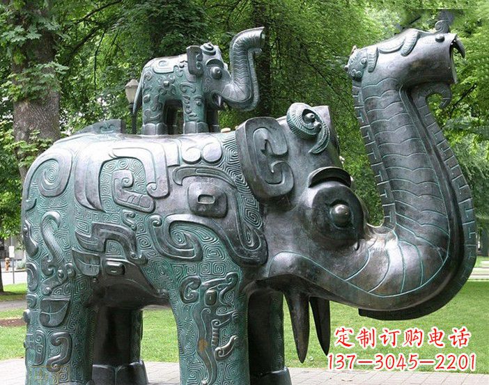 湖南大象雕塑象征伟大气派