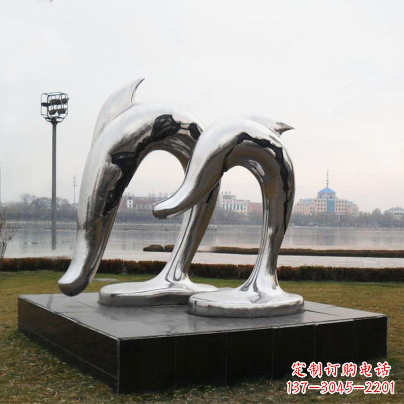 湖南海豚公园动物景观雕塑的精灵