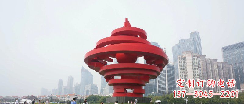 湖南火炬雕塑标志五月风光