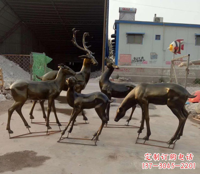 湖南鹿雕塑抽象之美