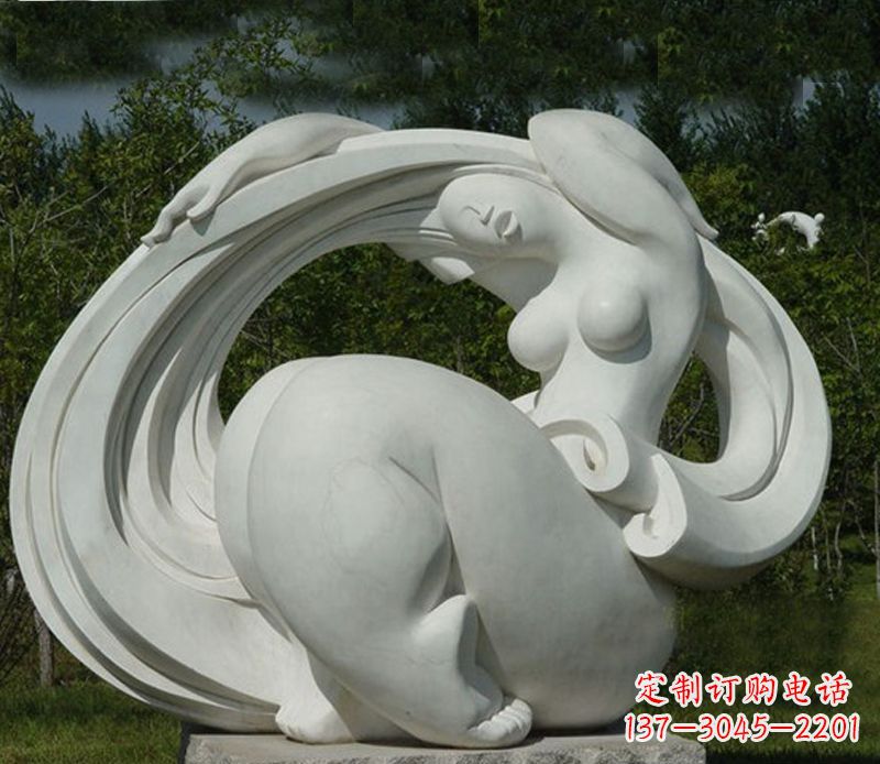 湖南抽象美女石雕