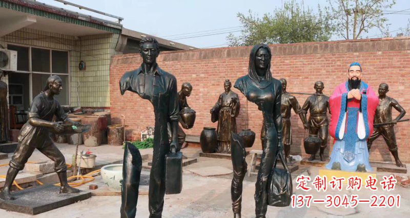 湖南铜雕男人的力量