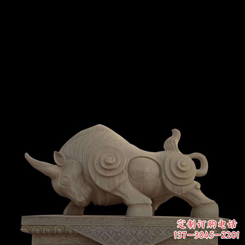 湖南神秘动物石雕摆件