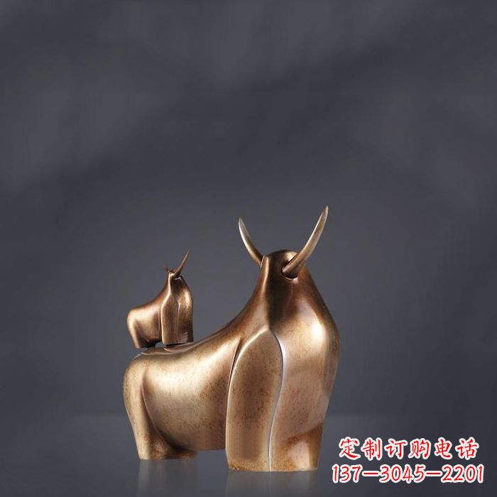 湖南精美不锈钢生肖牛雕塑