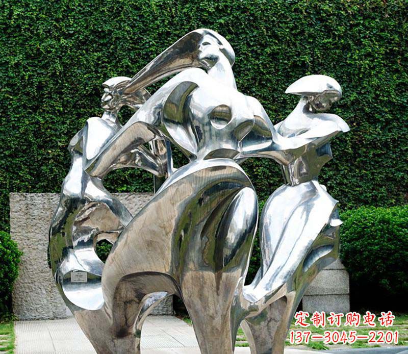 湖南抽象女性的魅力不锈钢景观雕塑