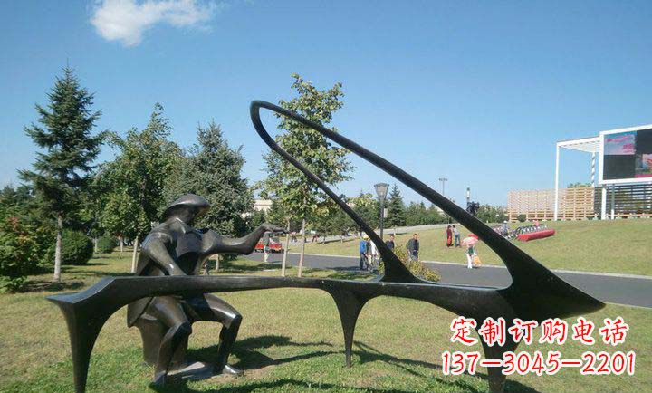湖南雕刻旋律钢琴雕塑