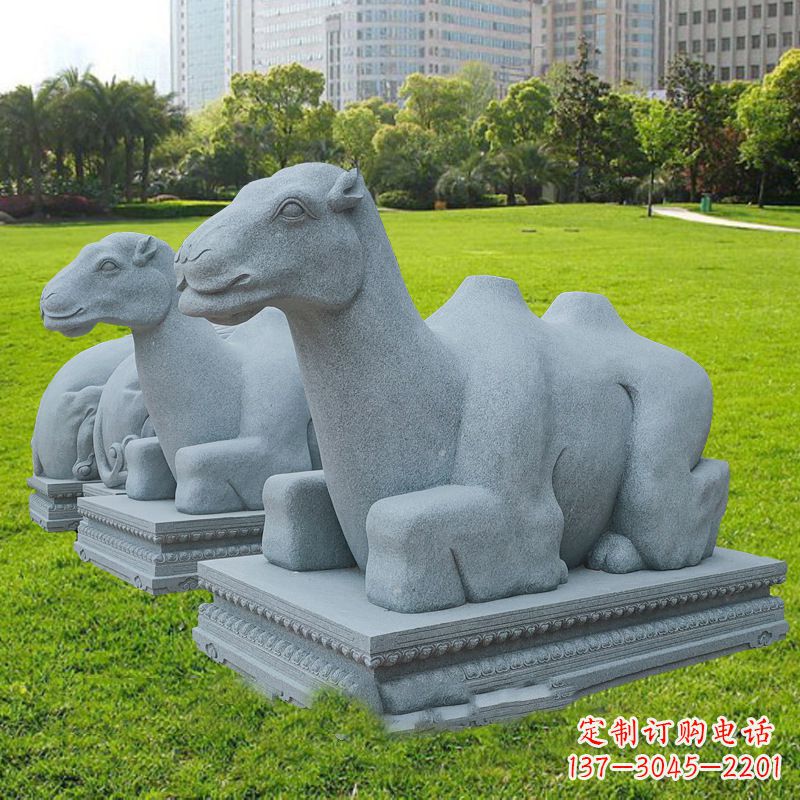 湖南抽象砂岩骆驼石雕