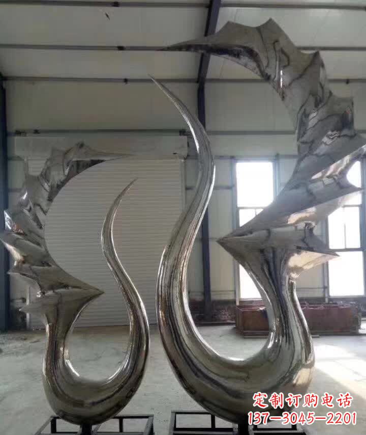 湖南精美的天鹅不锈钢雕塑
