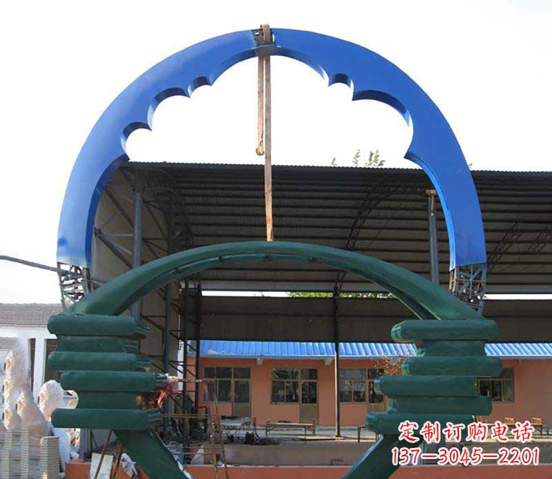 湖南精致的不锈钢圆环雕塑