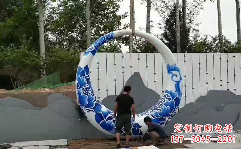 湖南创意月亮雕塑广场雕塑户外摆件