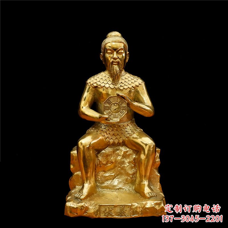 湖南伏羲大帝神像汇聚古老文明中的象征
