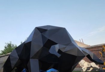 湖南华尔街牛大型玻璃钢动物雕塑