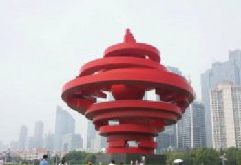 湖南火炬雕塑标志五月风光