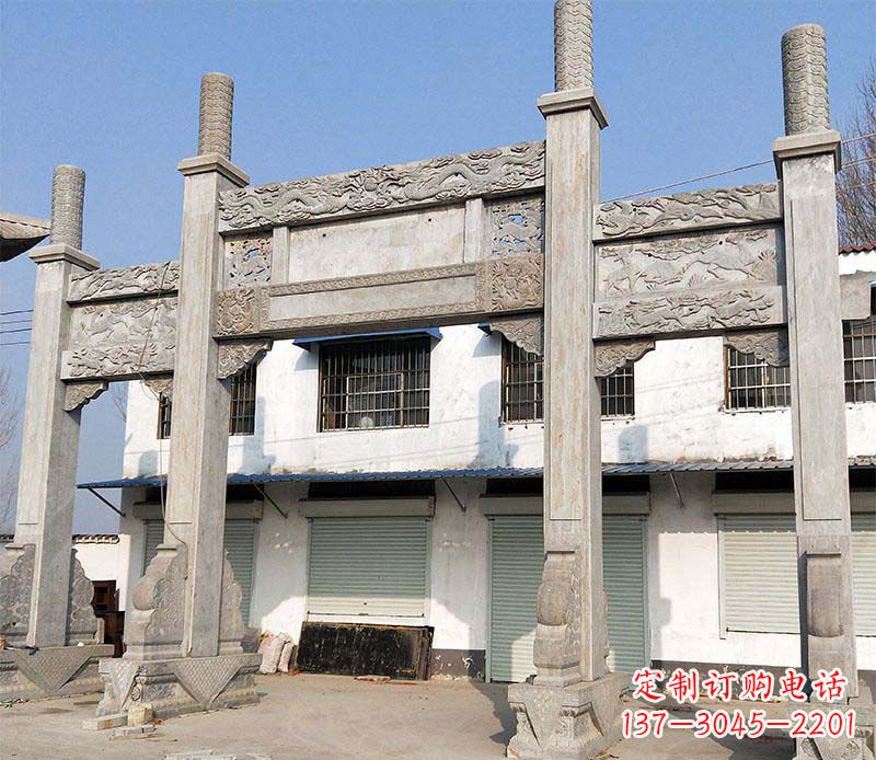 湖南石牌坊雕塑——传承中国传统文化
