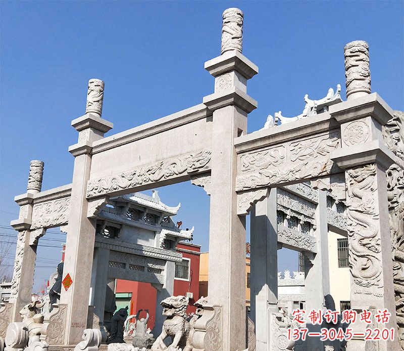 湖南村庄牌坊石雕——记录着悠久历史的传承
