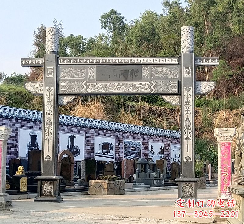 湖南古村牌坊雕塑精湛技艺的经典之作