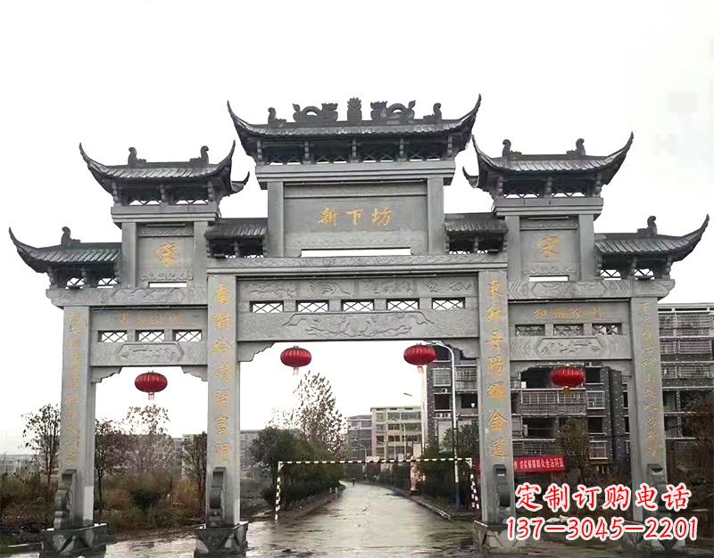 湖南村庄石牌坊雕刻传统工艺的精美瑰宝