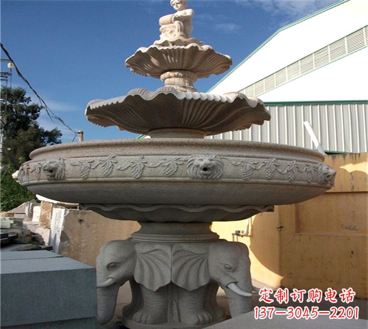 湖南雕刻出美景大钵石雕塑的天鹅