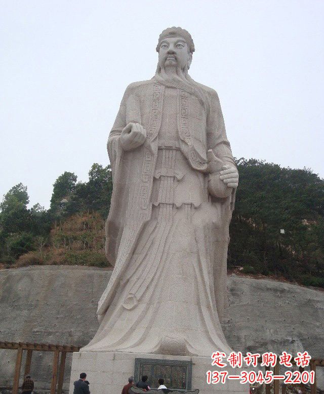 湖南大理石保生大帝神像雕塑