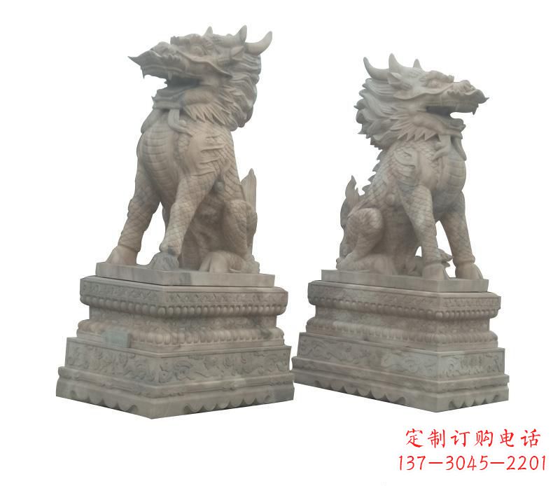 湖南大理石麒麟神秘之门的守护者