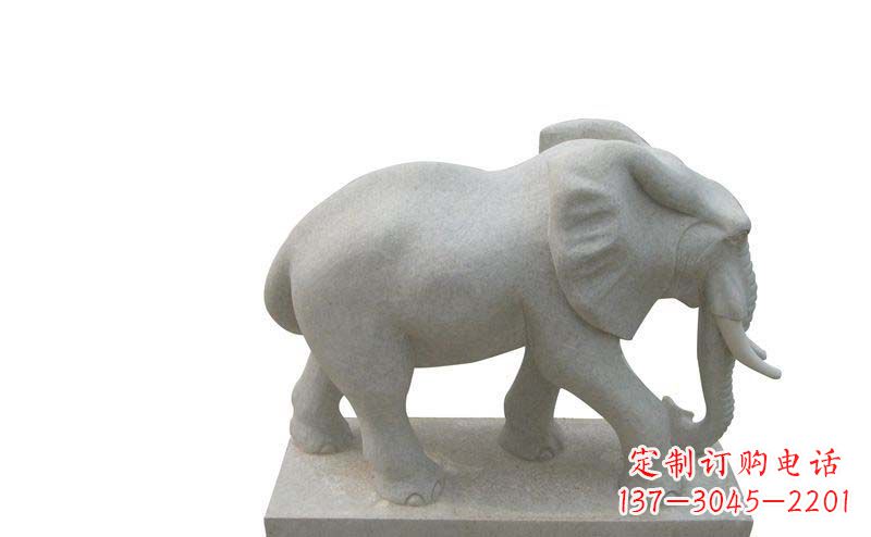 湖南大象雕塑大理石大象公园的精美艺术