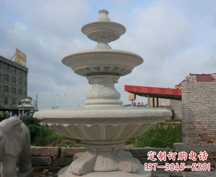 湖南喷泉雕塑灵动精致的大理石美