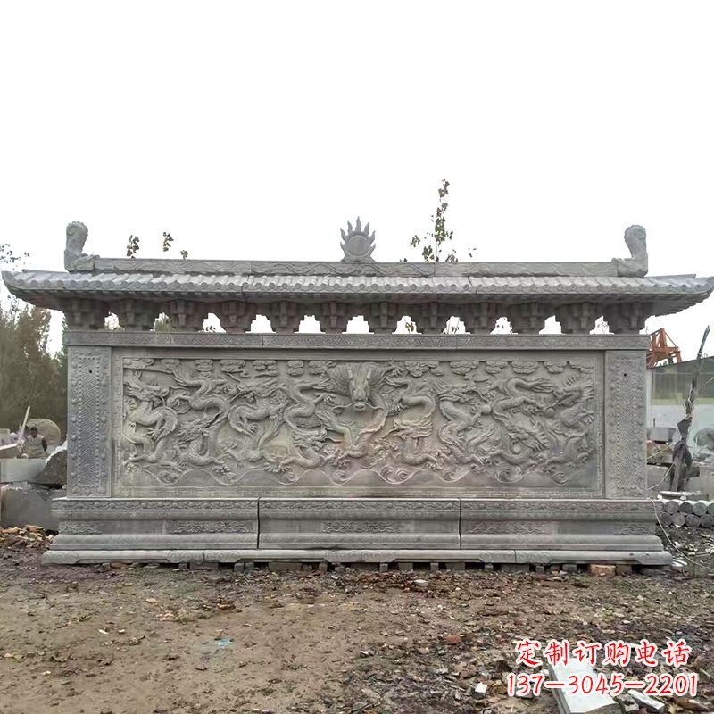 湖南大理石影壁雕塑美丽的艺术精品