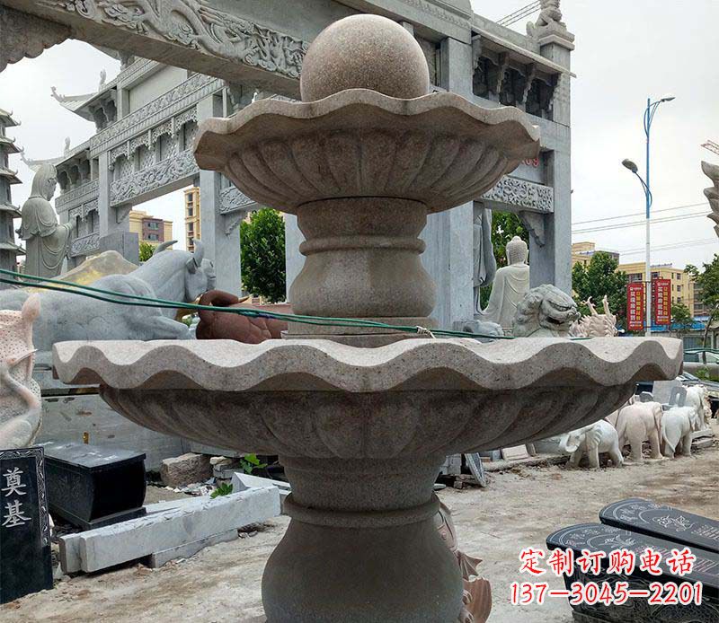 湖南大理石多层喷泉石雕