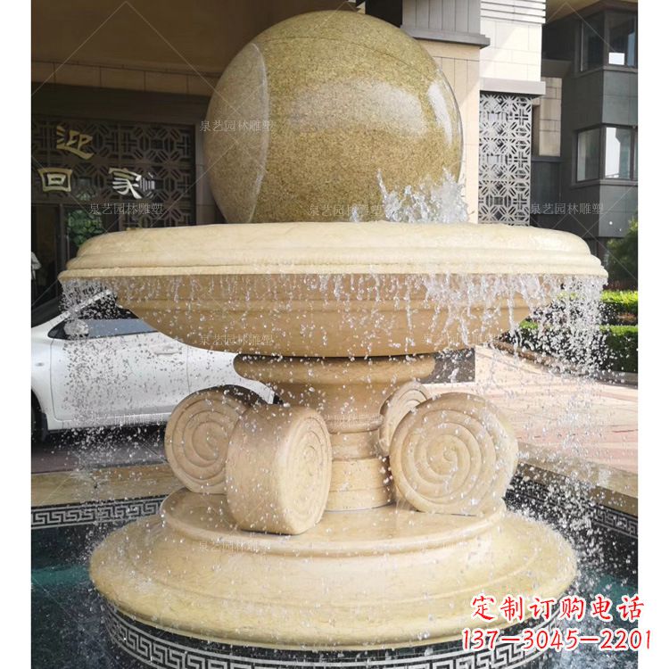 湖南大理石风水球雕塑传承古老文化的象征