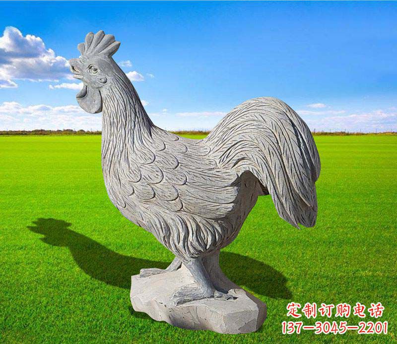 湖南大理石公鸡雕塑精美的艺术瑰宝