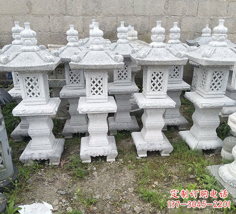 湖南精美大理石石灯雕塑