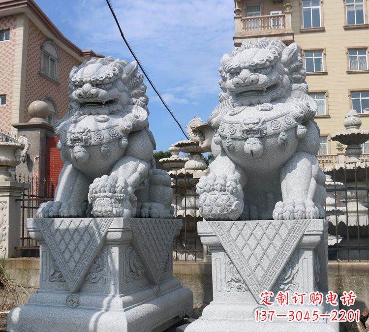 湖南大理石狮子雕塑,助您拥有完美的家居装饰