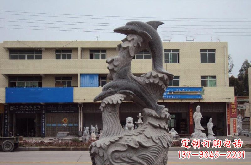 湖南大理石海豚雕塑