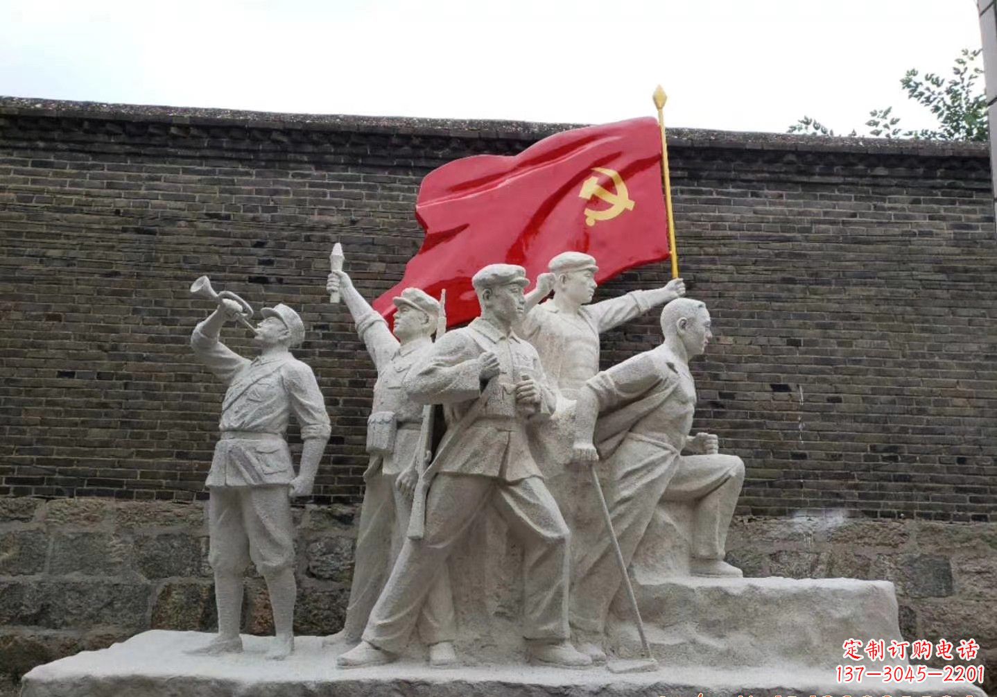 湖南红军雕塑把热血革命历史永久留存