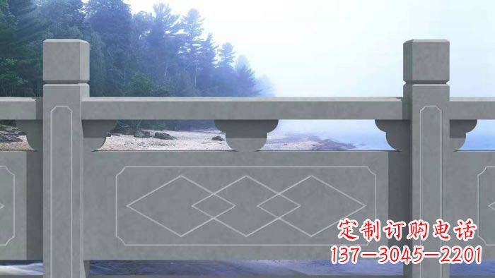 湖南大理石护城河栏板石雕 (2)
