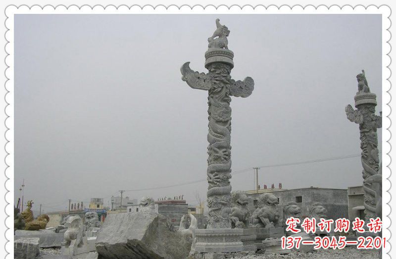 湖南精致雕刻,大理石华表雕塑