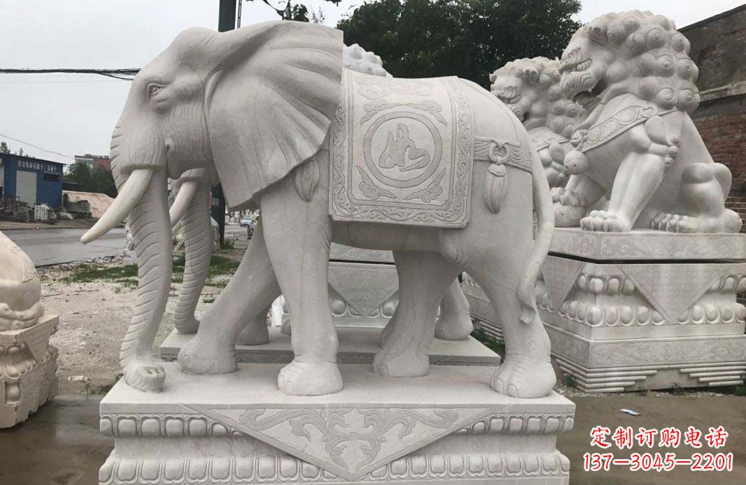 湖南大理石大象雕塑