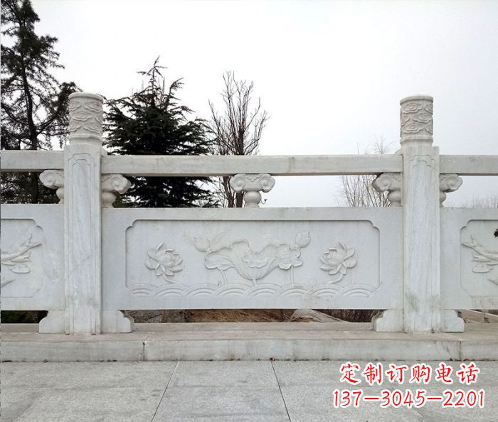 湖南大理石景区栏板石雕_2