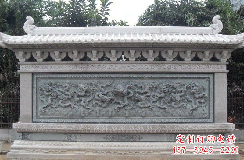 湖南大理石九龙壁