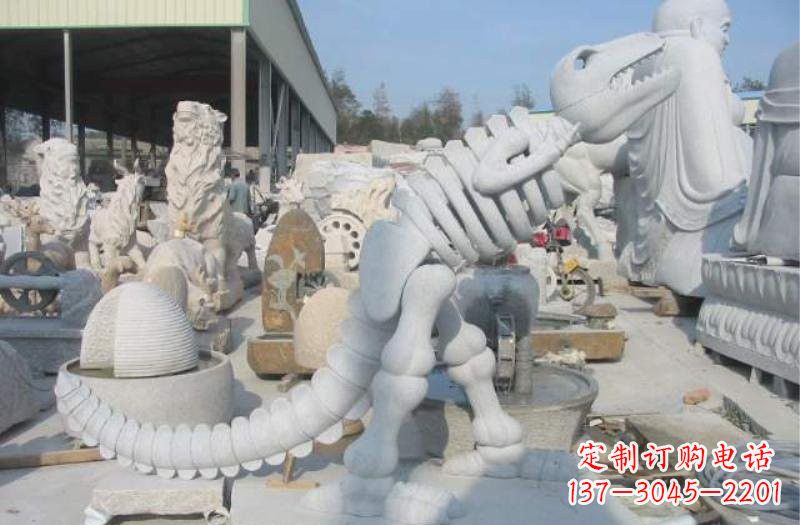 湖南大理石恐龙石雕