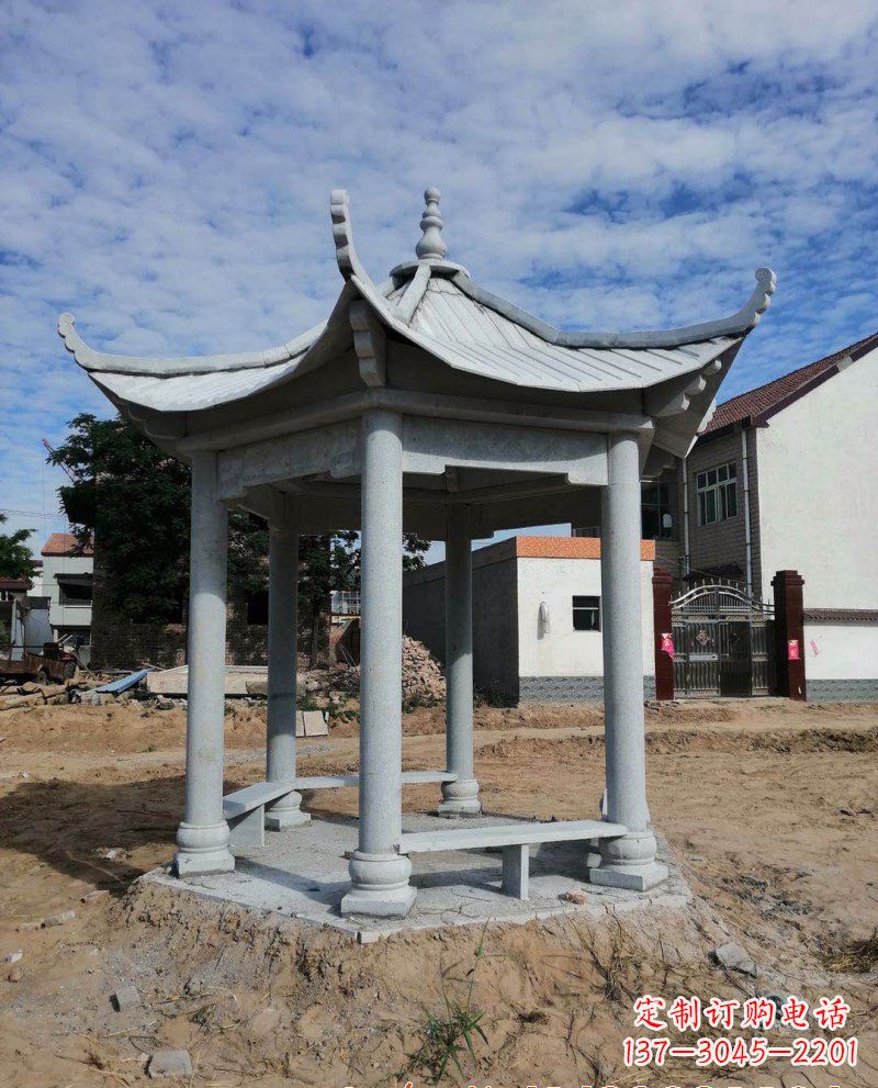 湖南大理石凉亭 (2)