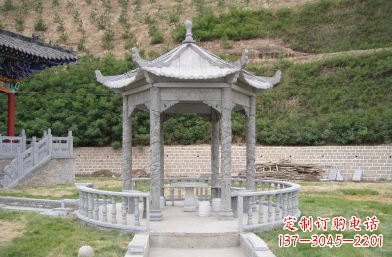 湖南大理石凉亭雕塑 (2)